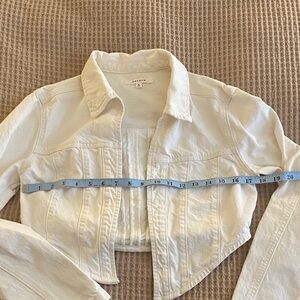 PacSun white cropped Jean Jacket for Women